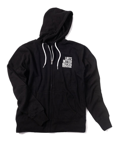Life's Better Buzzed Zip Up Hoodie - Better Buzz Coffee