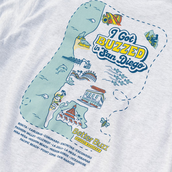 San Diego Buzz Tee - Better Buzz Coffee
