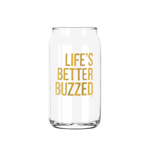"Life's Better Buzzed" Glass Can - Better Buzz Coffee