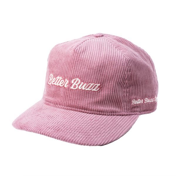 Dusty Pink Cord Hat - Better Buzz Coffee