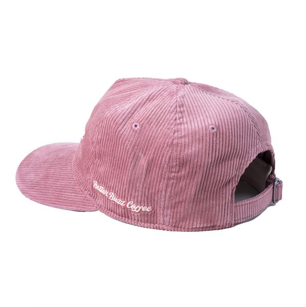 Dusty Pink Cord Hat - Better Buzz Coffee